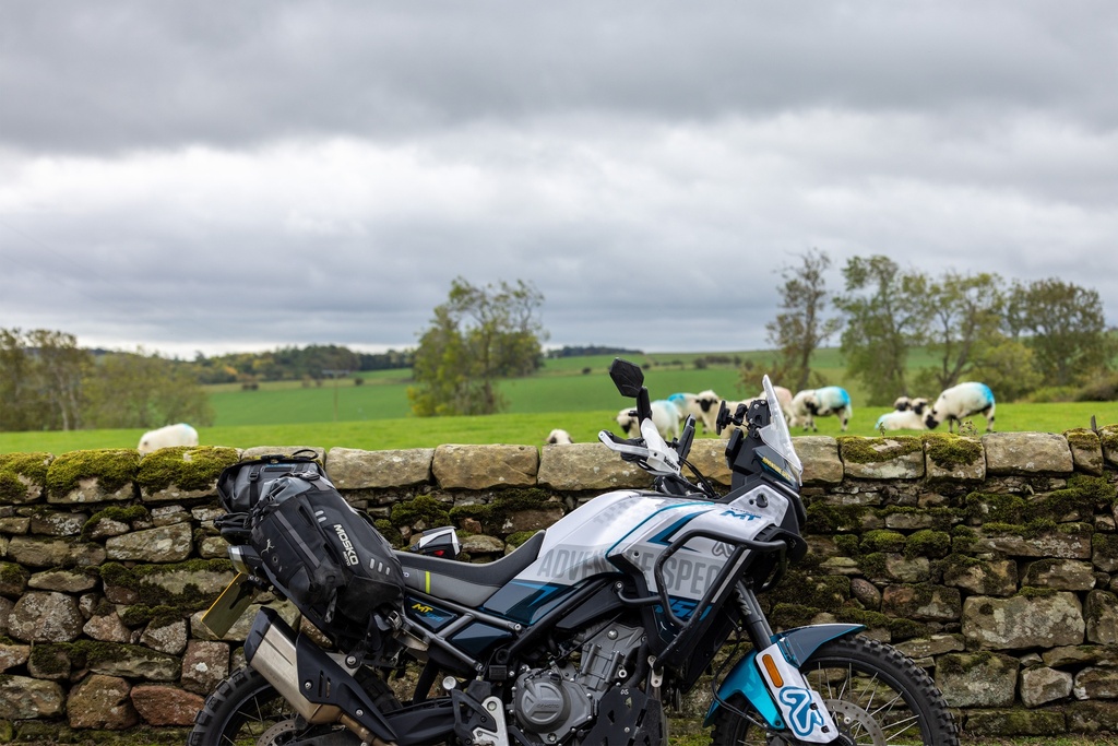 Adventure Spec CF Moto 450MT Rackless Luggage Bracket / Exhaust Hanger