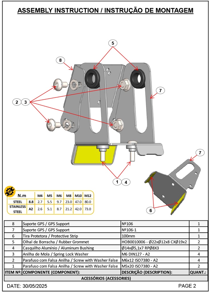 Adventure Spec CF Moto 450MT GPS Support