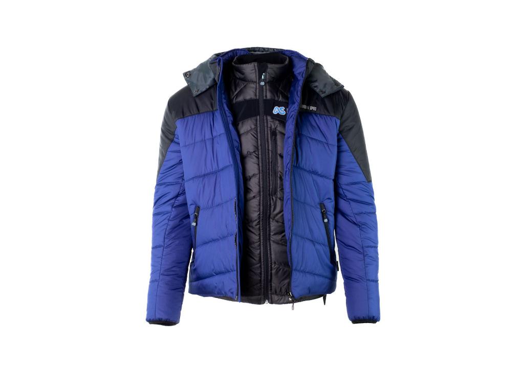 Baltic Insulated Jacket Blue adventure spec motorcycle gear outdoor hiking gear camping warm jacket
