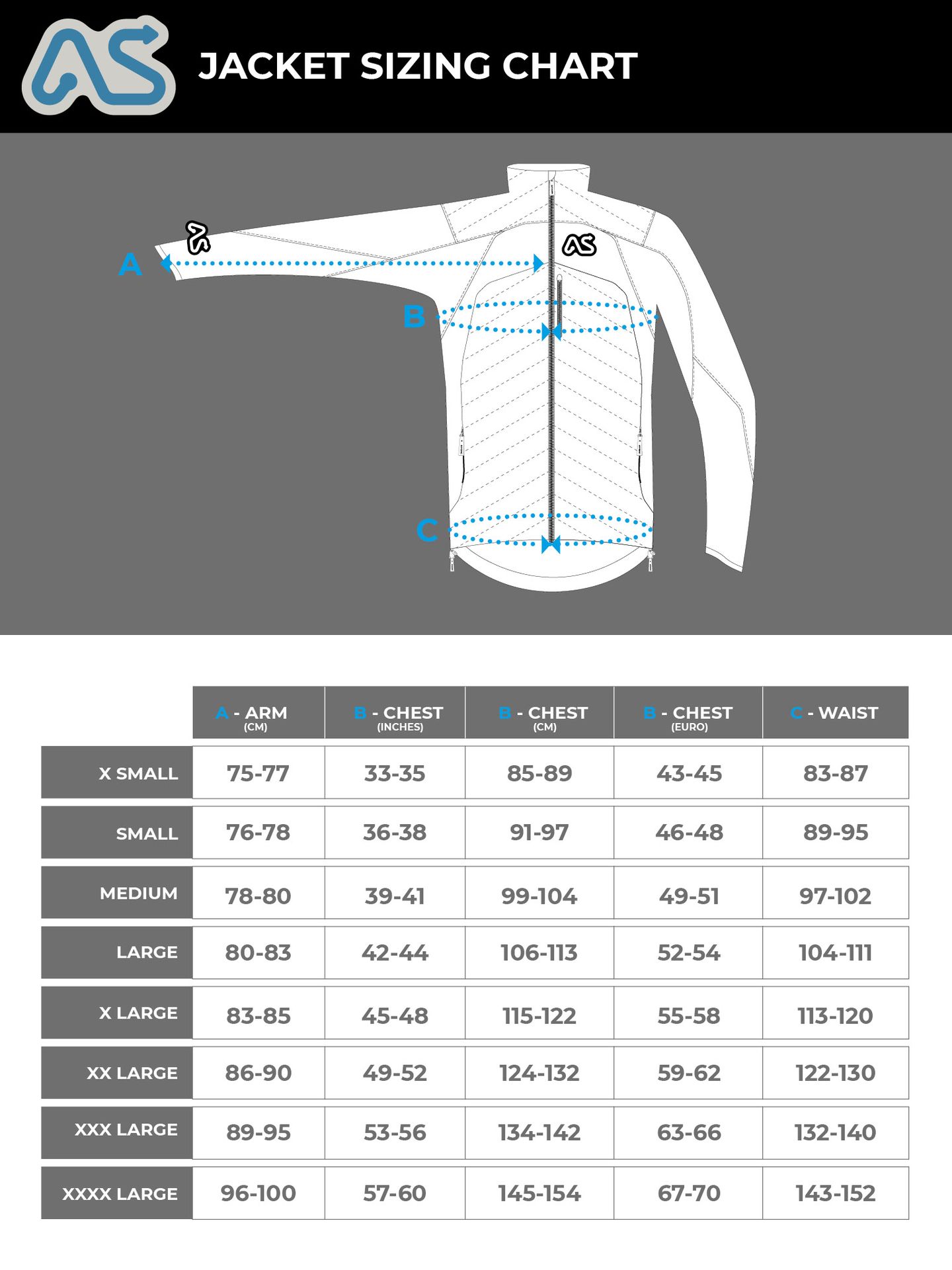 Adventure Spec  Clothing Sizing info