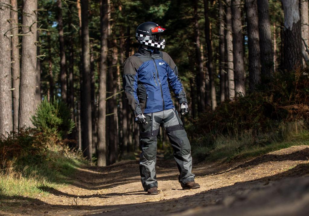 Singletrack Jacket blue motorcycle gear motorbike waterproof jacket