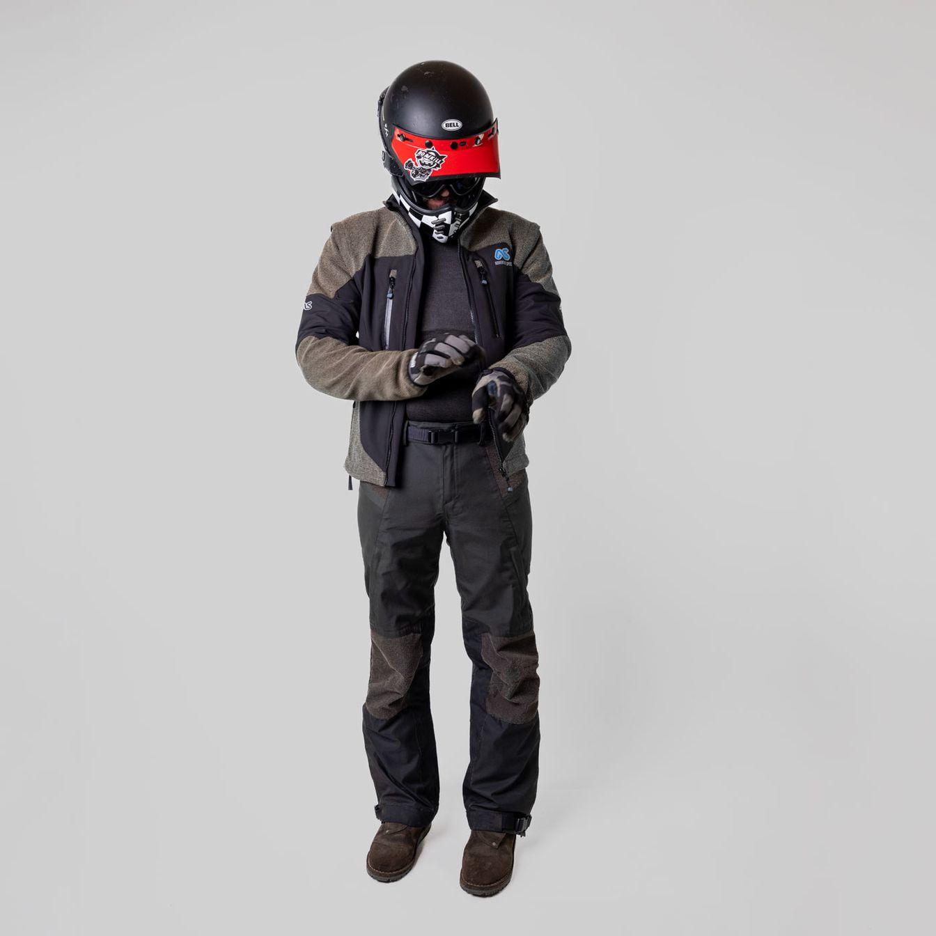 adventure spec the singletrack pant waterproof overpant motorcycle trousers linesman jacket