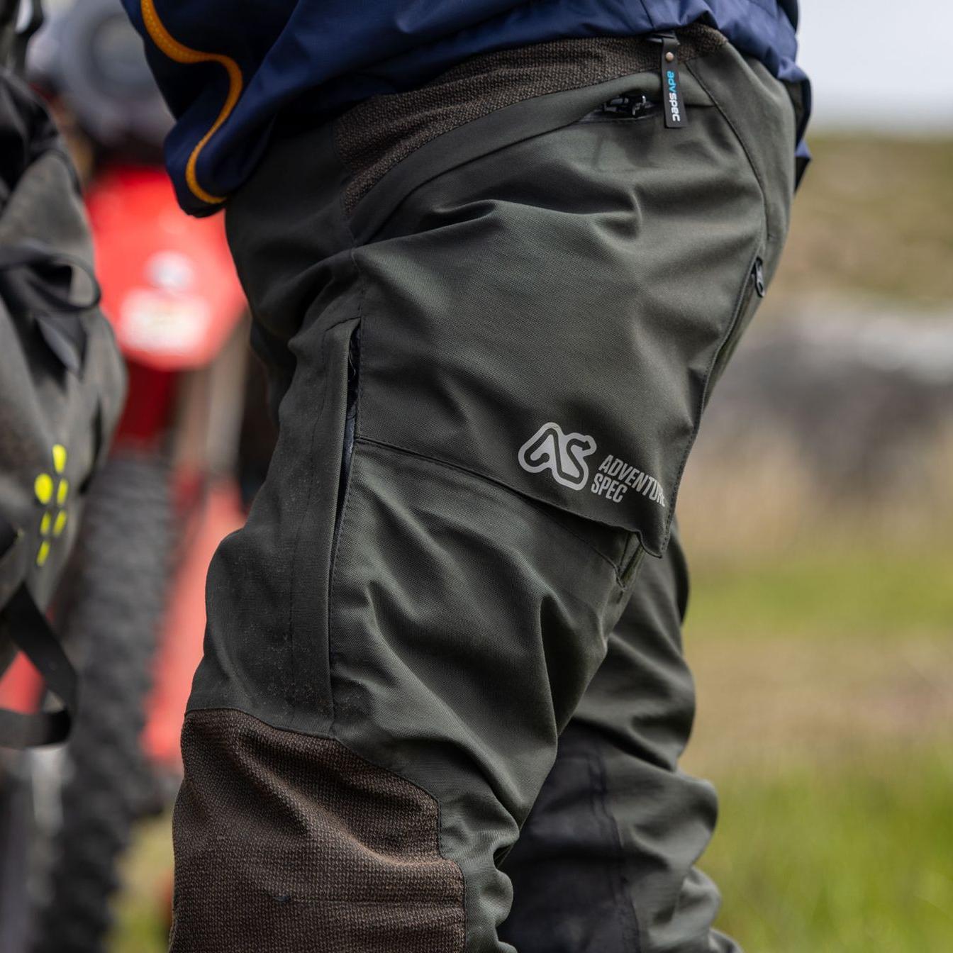 adventure spec the singletrack pant waterproof overpant motorcycle trousers motorbike pant off road biker wet conditions tough protection
