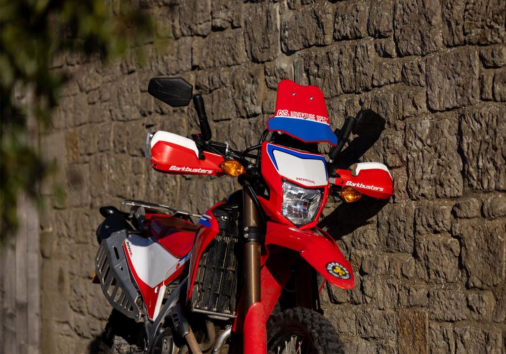 adventure spec mini fairing sticker decal motorbike motorcycle adv bike red horizon lightweight