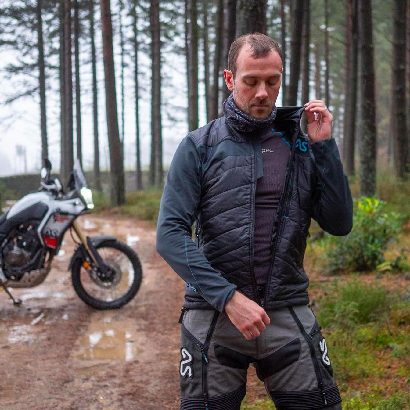adventure spec Baltic Hybrid Jacket motorcycle motorbike adv biker rider off road layering black