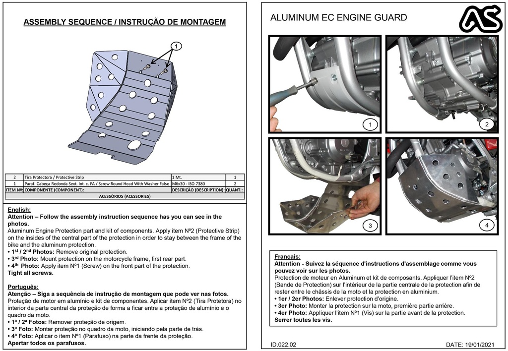 Adventure Spec Honda CRF250L Bashplate