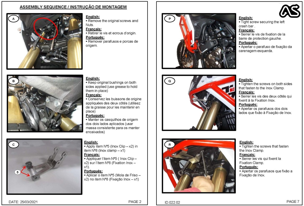 Adventure Spec Yamaha Tenere 700 Aluminium Crashbars