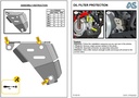 Adventure Spec KTM 690 GasGas 700 Husqvarna 701 Oil Filter Guard