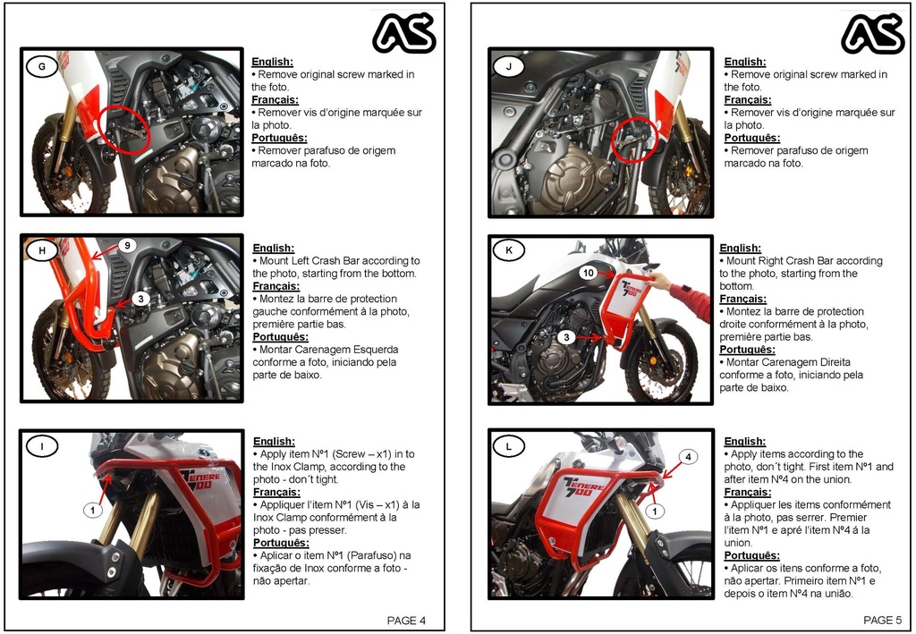 Adventure Spec  Yamaha Tenere 700 Side Rack