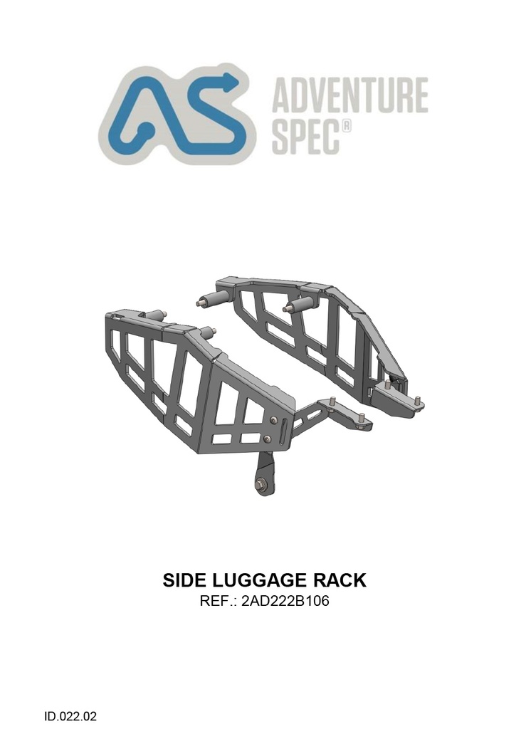 Adventure Spec CF Moto 450MT Side Luggage Racks