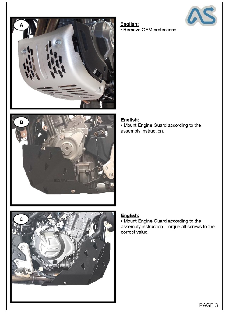 Adventure Spec CF Moto 450MT Bashplate / Skidplate
