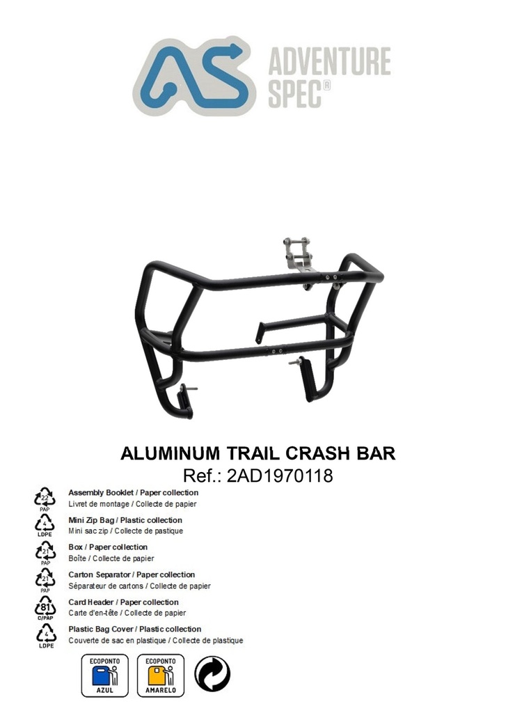 Adventure Spec Yamaha Tenere 700 and Tenere 700 Rally Edition Crashbars 2025 +     