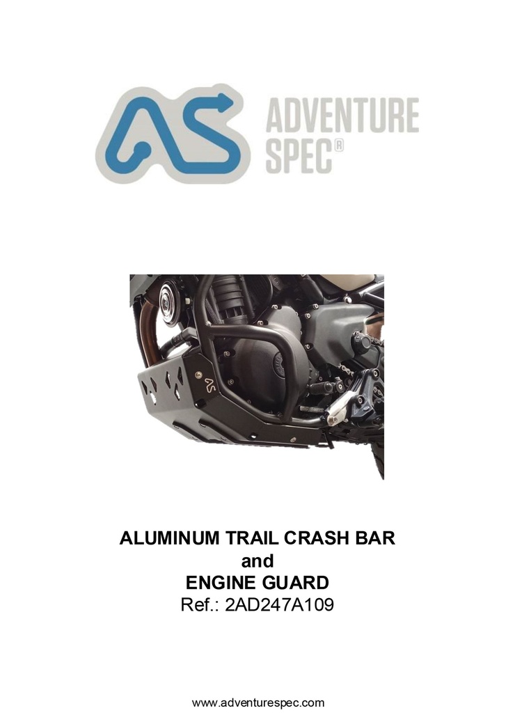 Adventure Spec RE Himalayan 450 Bashplate / low crash bars